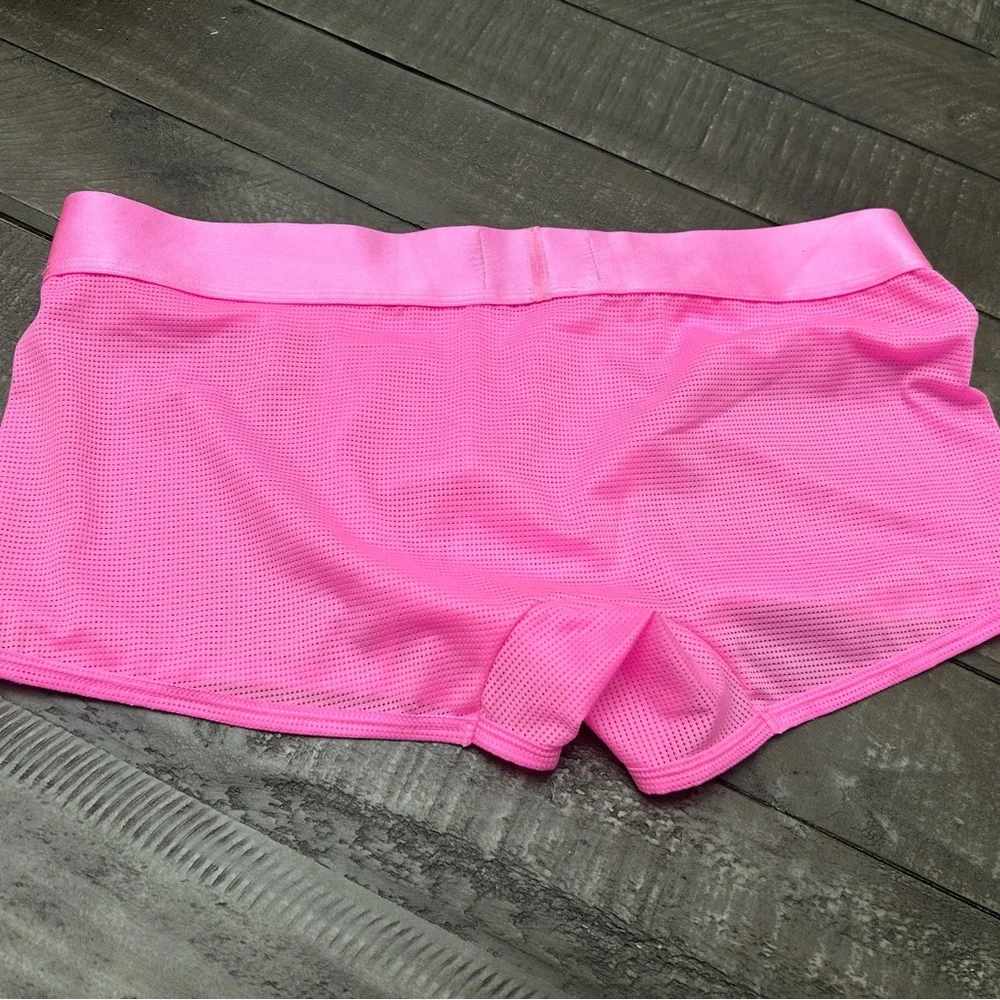 Jockmail Men’s Pink Mesh Boxer Briefs